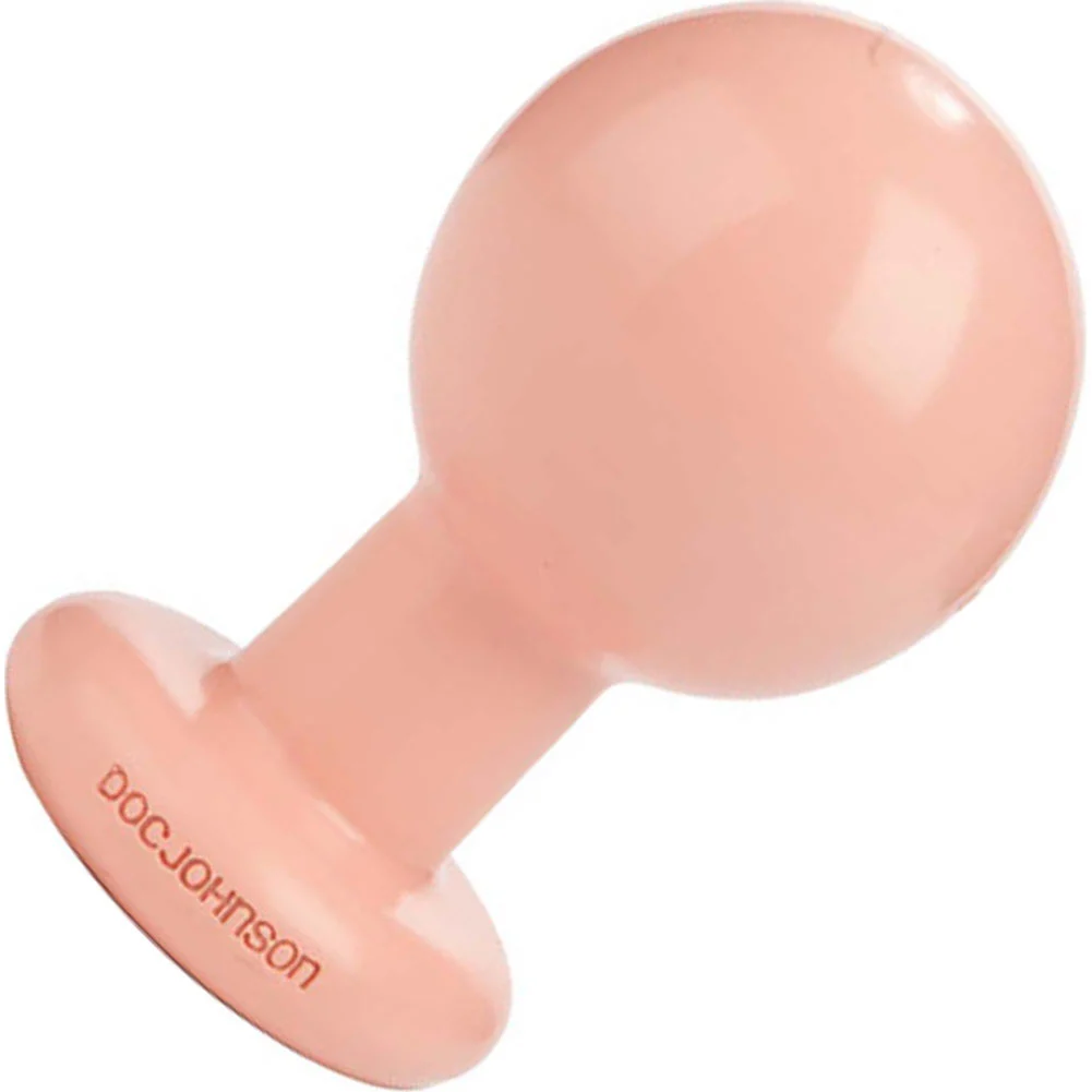 Doc Johnson Classic Round Butt Plug, 4.75", Vanilla