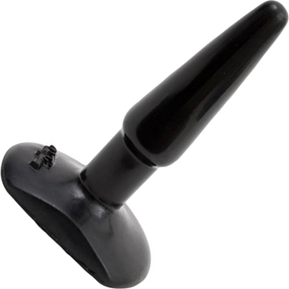 Doc Johnson Classic Smooth Butt Plug, 4", Black