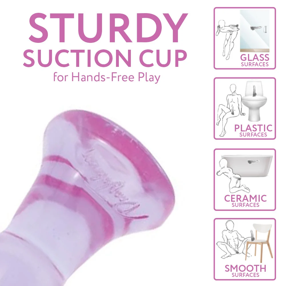 Doc Johnson Crystal Jellies Anal Starter, 6", Purple