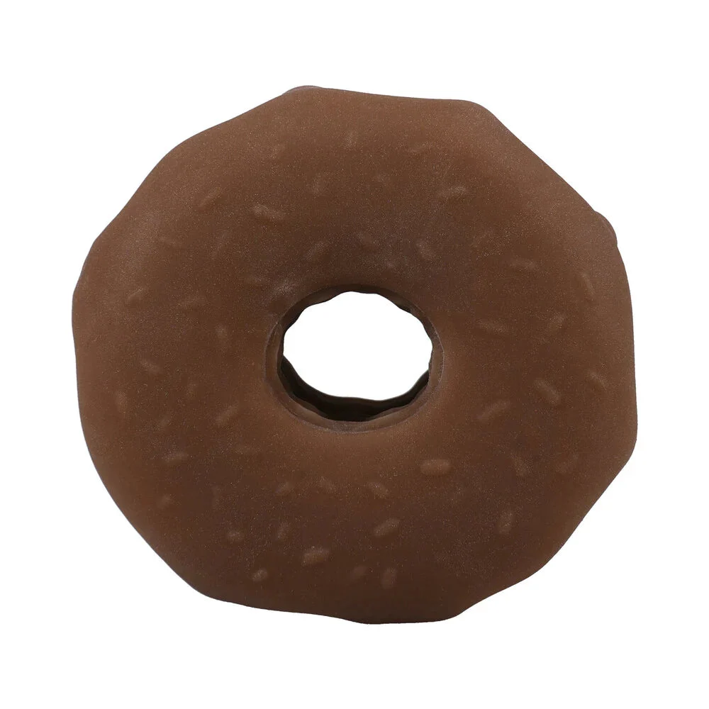 Doc Johnson GoodHead Chocolate Donut Blowjob Set With Open-Ended Stroker And Flavored Slick Head Glide