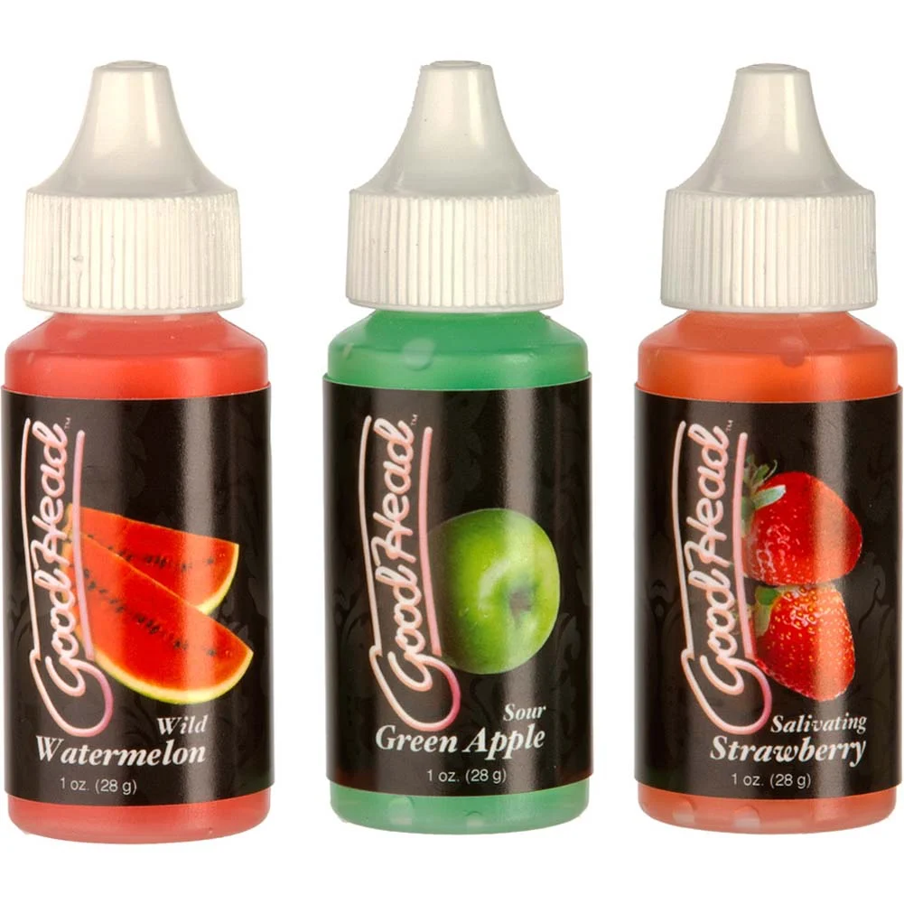 Doc Johnson GoodHead Tingle Drops 3 Pack, Juicy Flavors