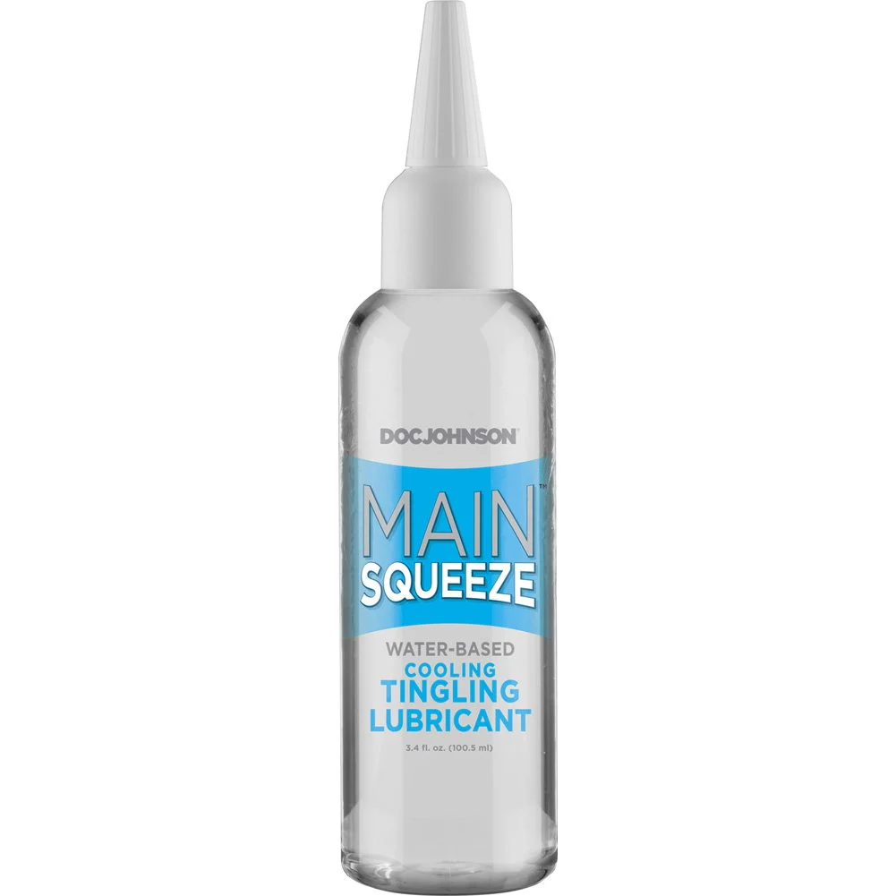Doc Johnson Main Squeeze Cooling/Tingling Lubricant, 3.4 fl.oz (100 mL)