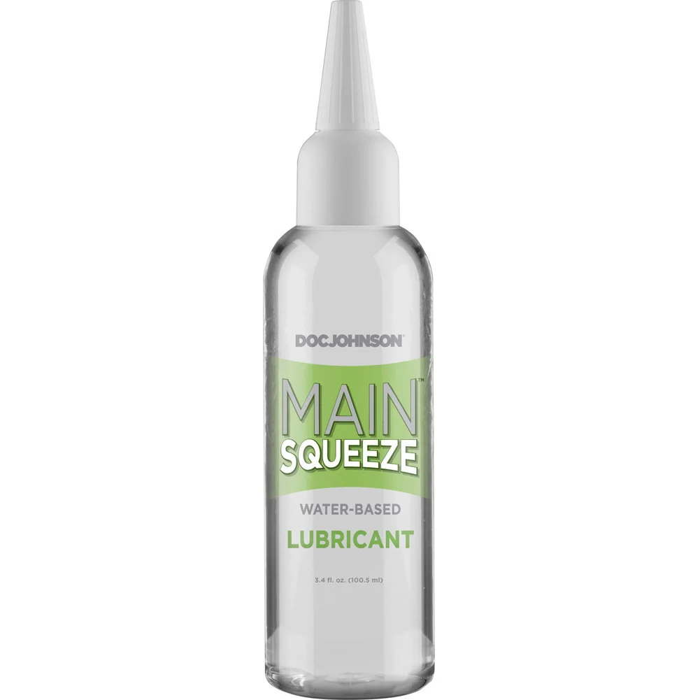 Doc Johnson Main Squeeze Water Based Personal Lubricant, 3.4 fl.oz (100 mL)