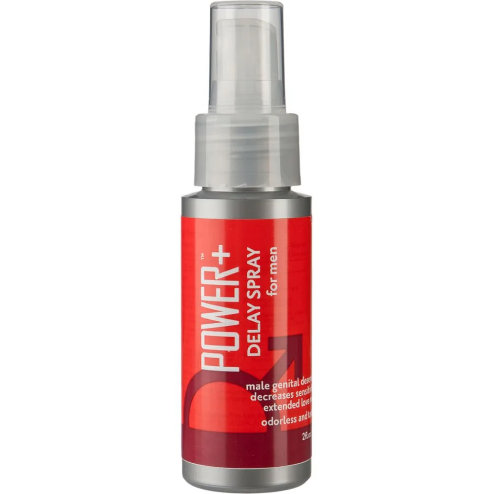 Doc Johnson Power Plus Delay Spray for Men, 2 fl.oz (59 mL), Bottle