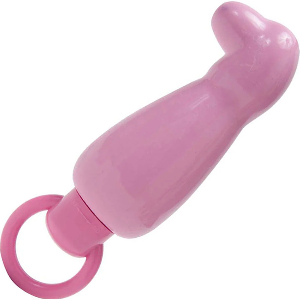 Doc Johnson Reserve Twisties G-Spot Pull Ring Vibe, 5", Pink