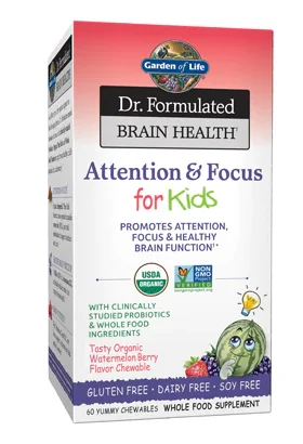 Dr. Formulated Brain Health Organic Attention/Focus Kids (Garden of Life)