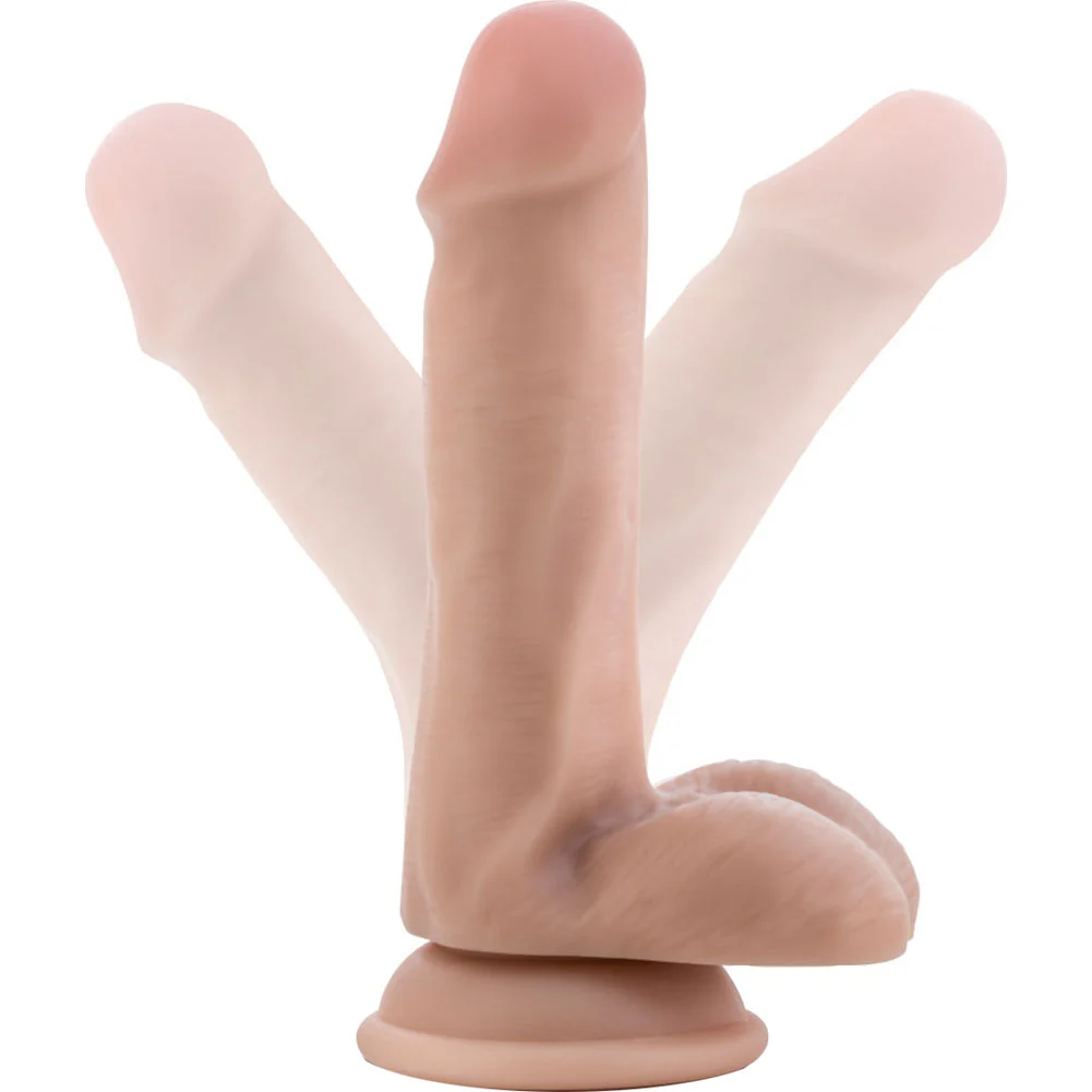 Dr Skin Doctor Jeffrey Realistic Dildo with Balls, 6.5", Vanilla