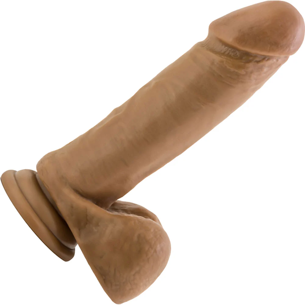 Dr Skin Doctor William Realistic Dildo with Balls, 8", Mocha