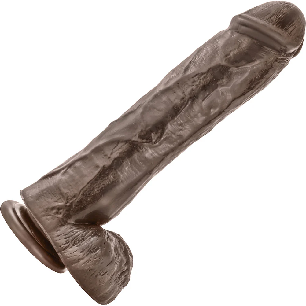 Dr Skin Mr Savage Thick Realistic Dildo with Suction Cup, 11.5", Chocolate