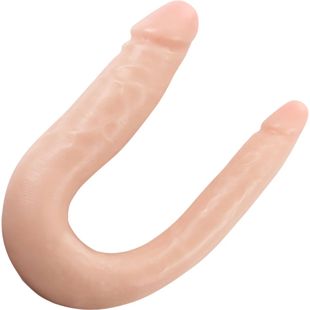 Dr Skin Silicone Dr. Double Dong, 12", Vanilla