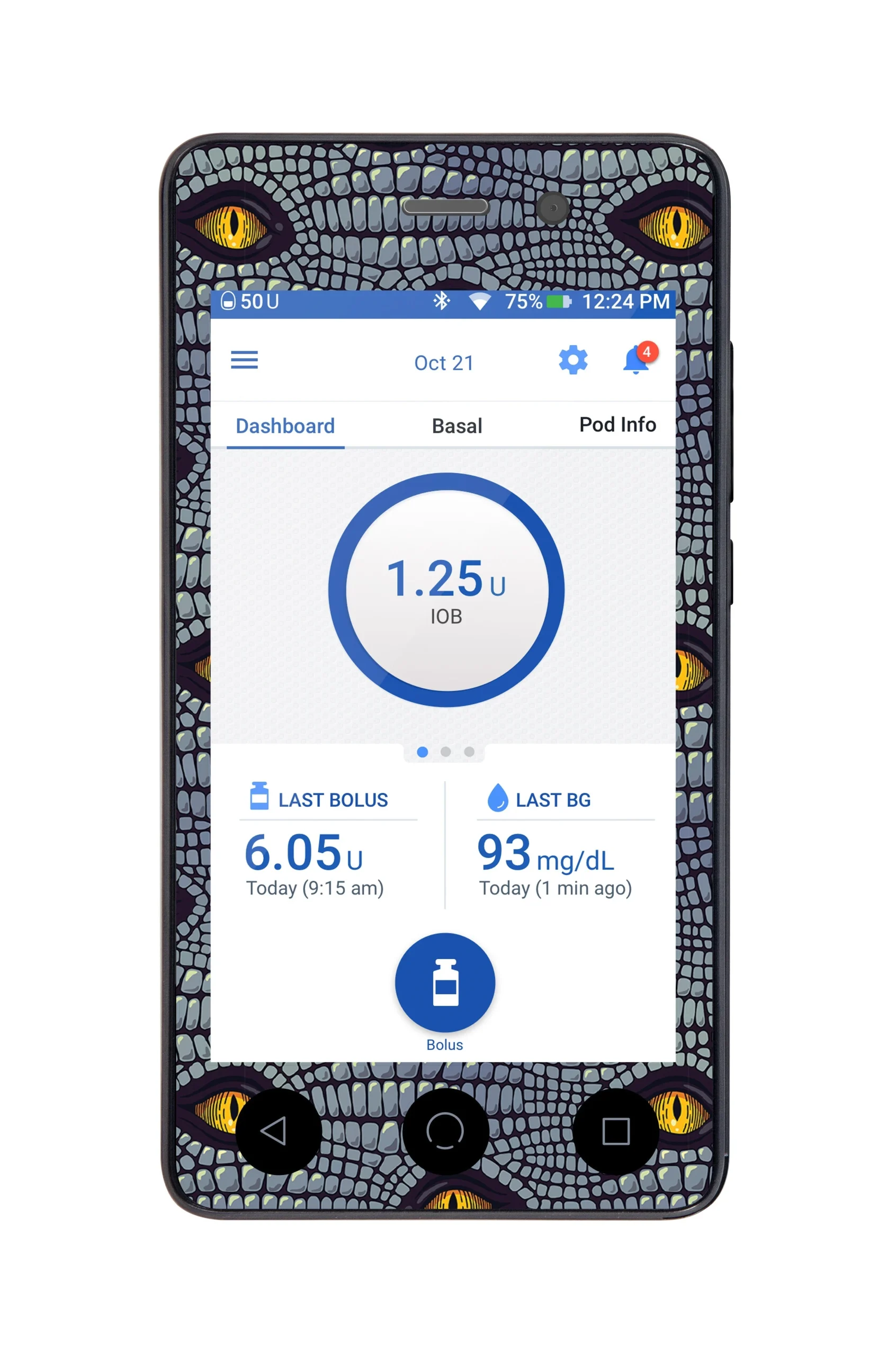 Dragon Sticker for Omnipod DASH PDM – Pump Peelz