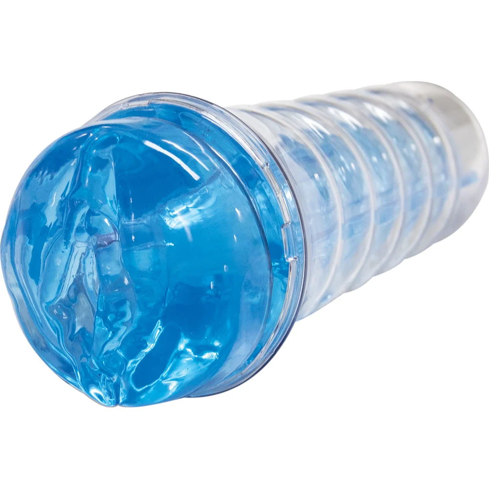 Dream-Lite Crystal Vagina Masturbator, Blue