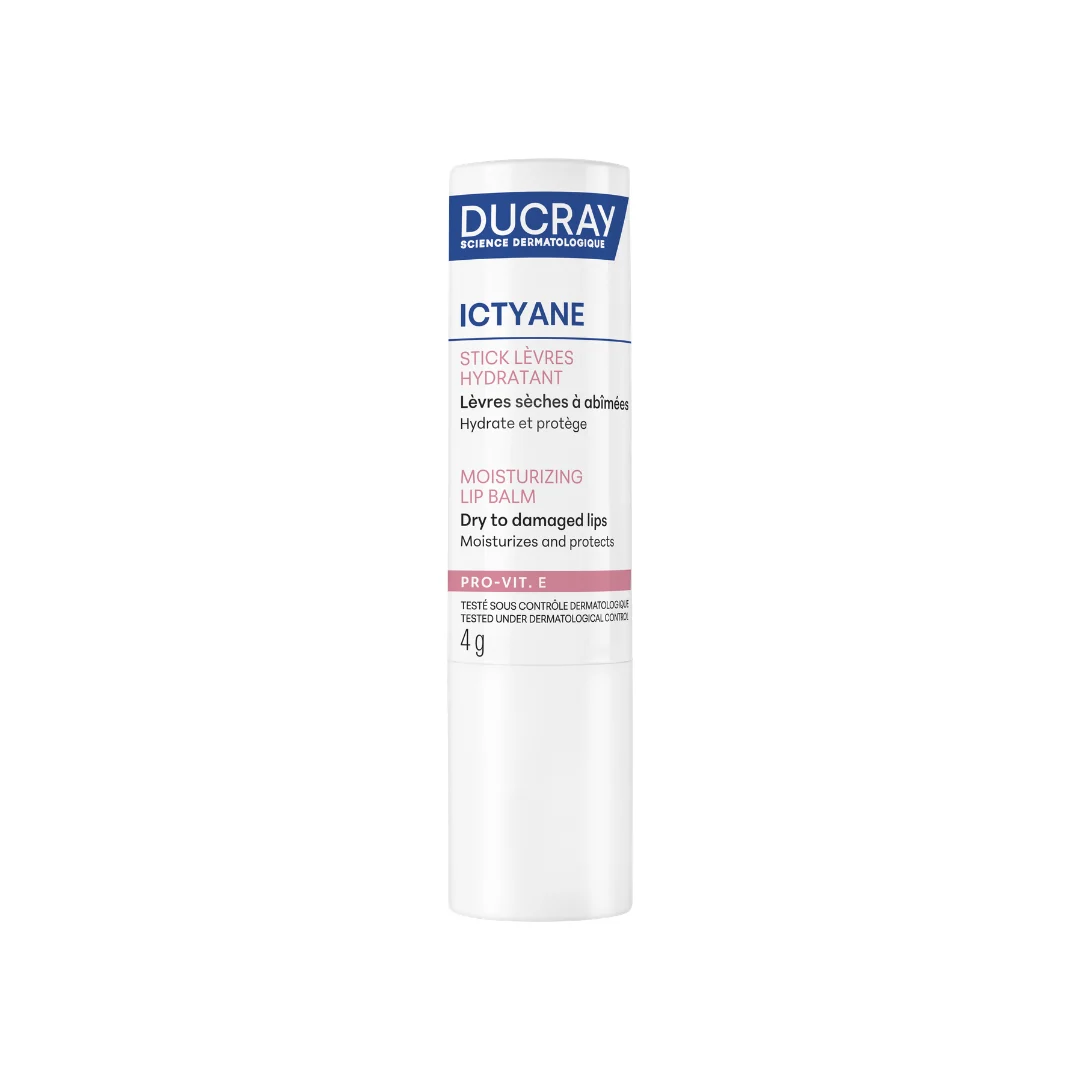 Ducray Ictyane Moisturizing Lip Balm for dry to damaged lips 4g