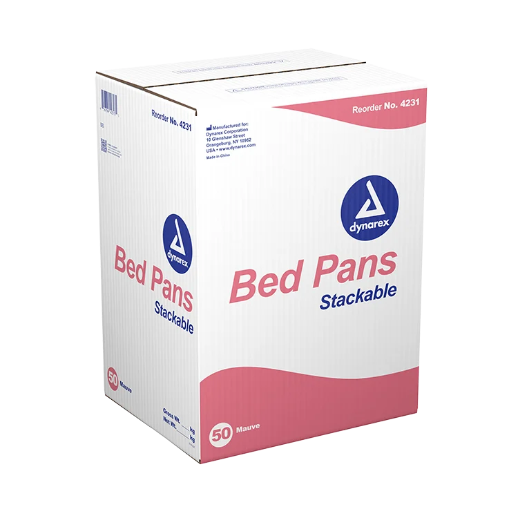 Dynarex Bed Pan - Stackable (50 Count)