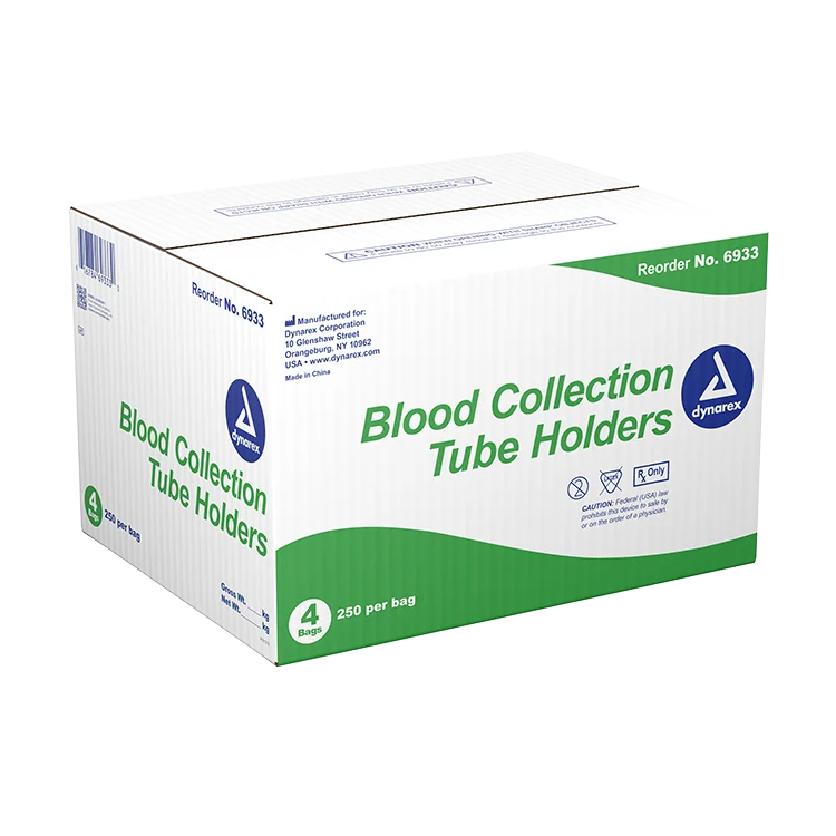 Dynarex Blood Collection Needle Holders - 250ea/bx, 4bxs/cs (1000 Count)