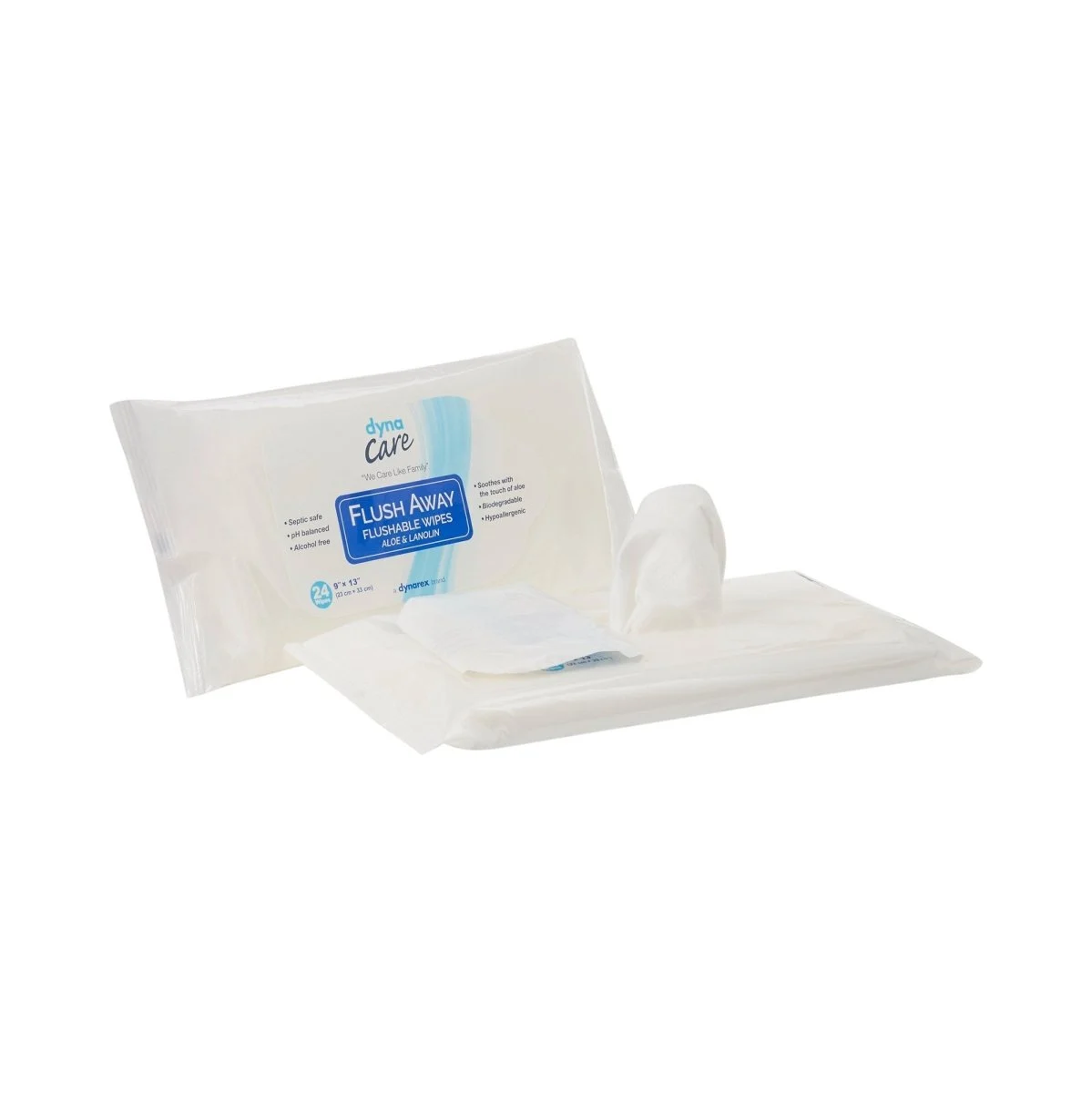 Dynarex Flush Away Personal Wipes