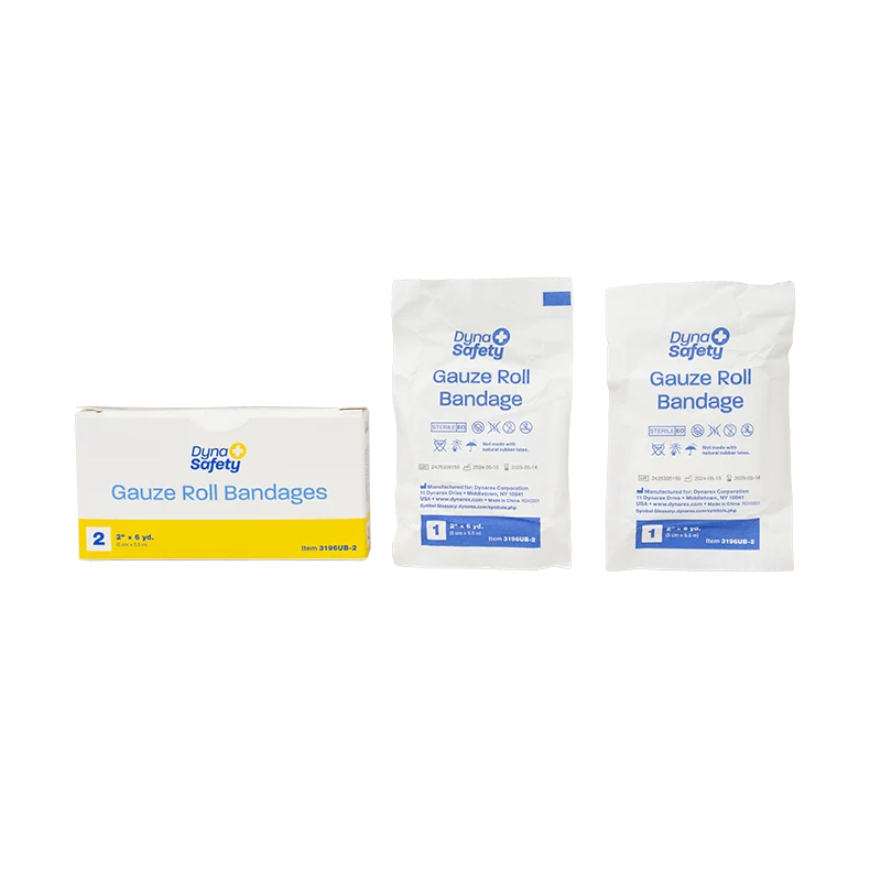 Dynarex Gauze Roll Bandage - 2/Unit, 2 x 6 yd 2ea/bx, 100bxs/cs (200 Count)