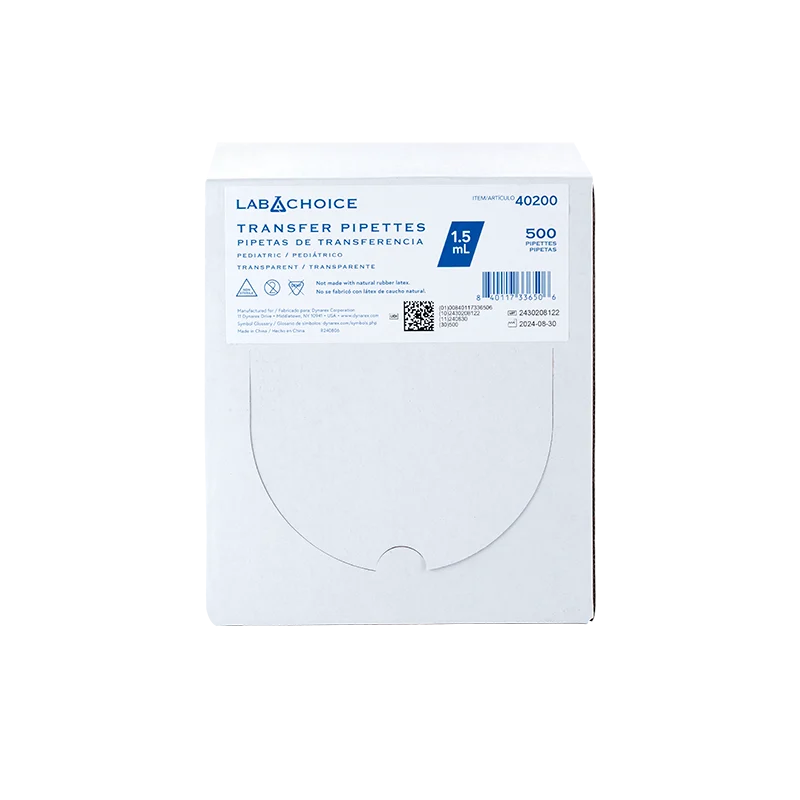 Dynarex Graduated Transfer Pipettes - 500ea/bag, 10bags/case (5000 Count)