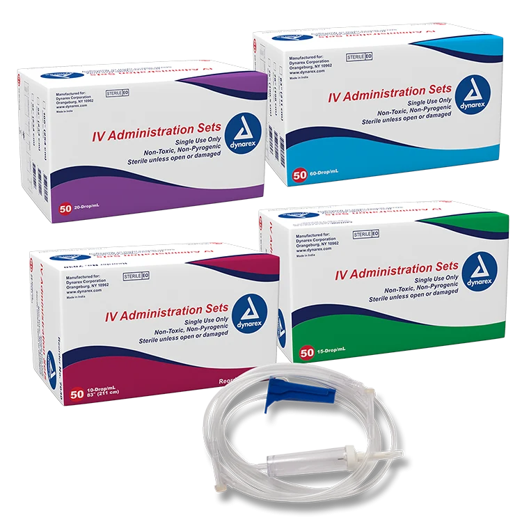 Dynarex IV Administration Sets (50 Count)