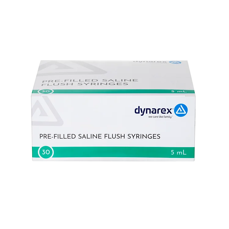 Dynarex Pre-Filled Saline Flush Syringe (30 Count)