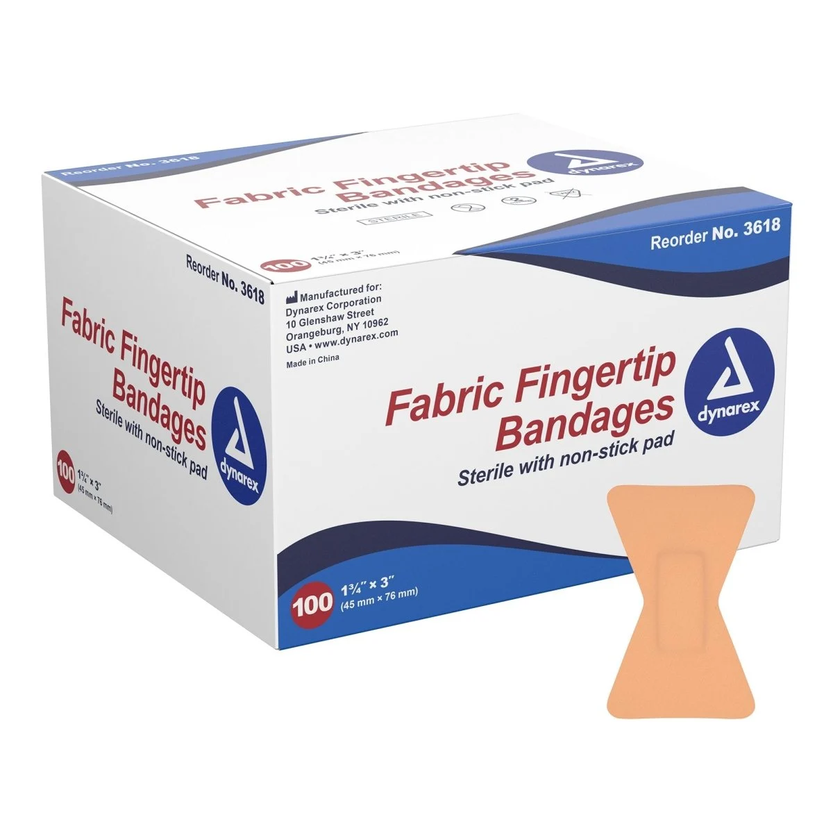 Dynarex Tan Adhesive Fabric Bandage