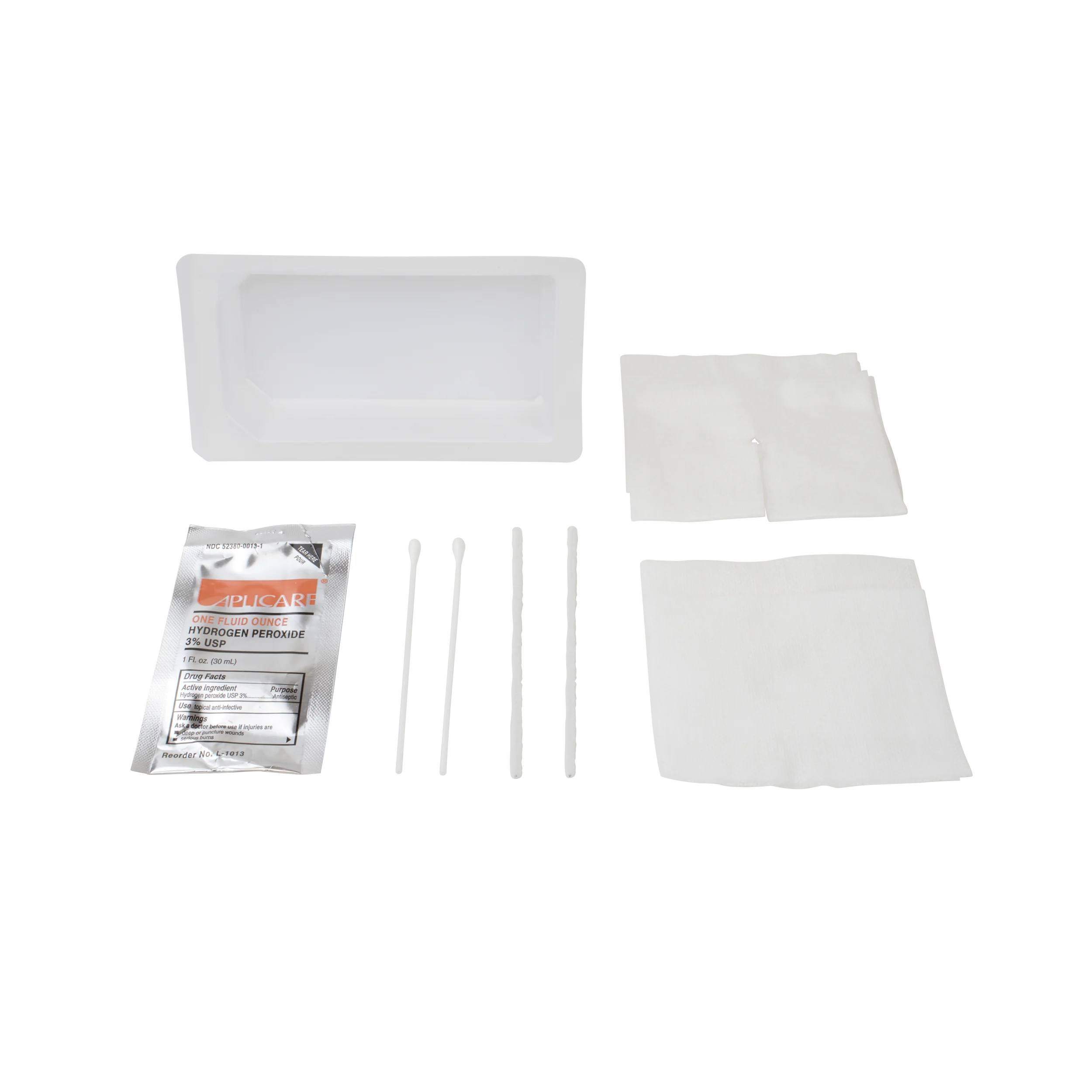 Dynarex Tracheostomy Care Kit - One Mini Compartment Tray (40 Count)