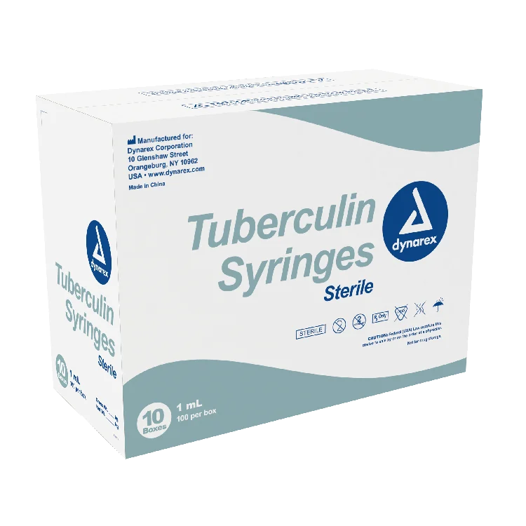 Dynarex Tuberculin Non-Safety Syringe - Luer Slip (1000 Count)