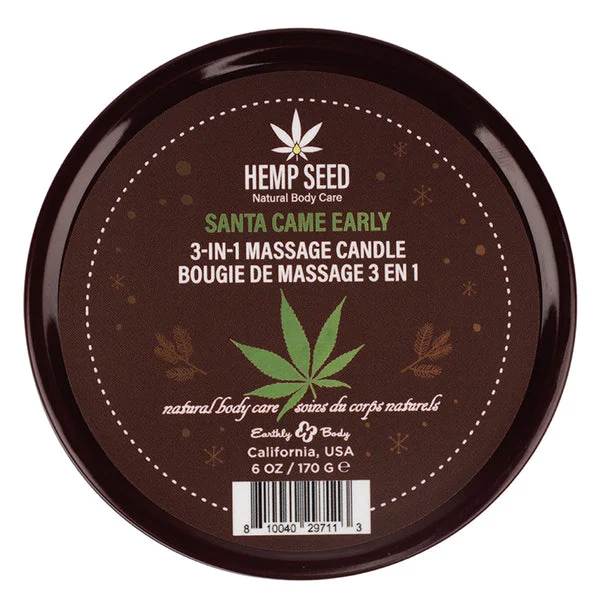 Earthly Body 3-in-1 Massage Candles-Santa Came Early 6oz