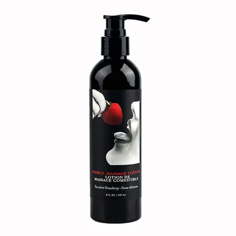 EARTHLY BODY EDIBLE MASSAGE LOTION STRAWBERRY