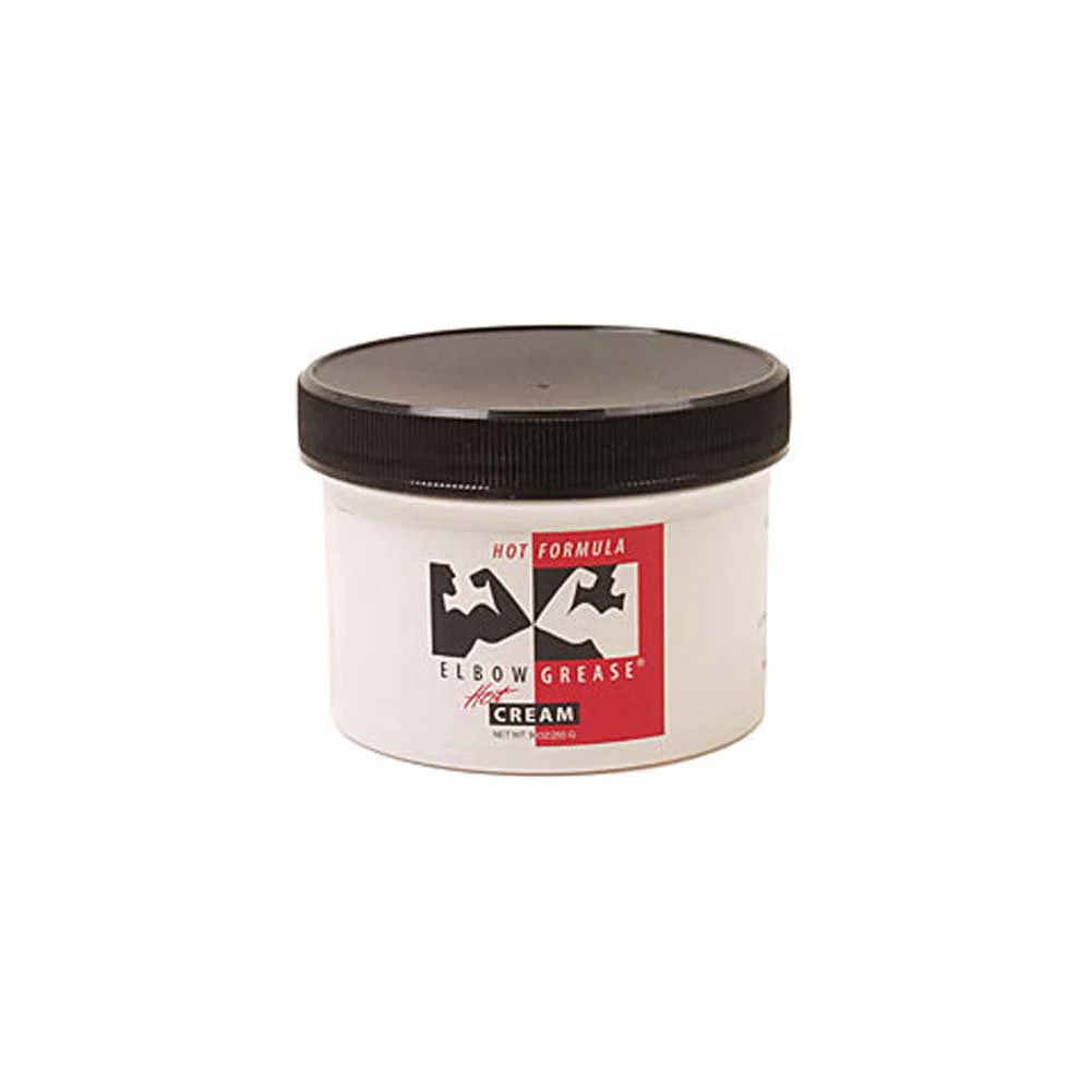 Elbow Grease Hot Cream Personal Lubricant, 9 oz (254 g) Jar