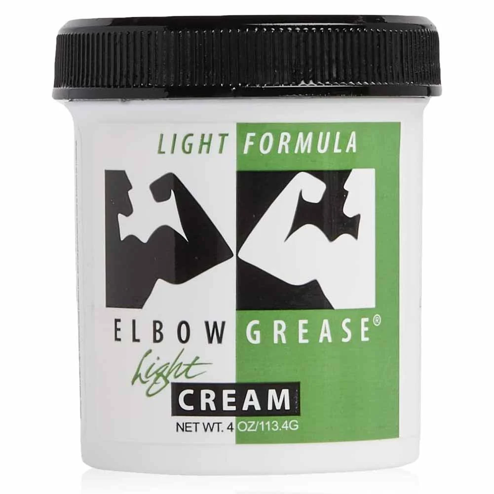Elbow Grease Light Cream Personal Lubricant, 4 oz (113 g) Jar