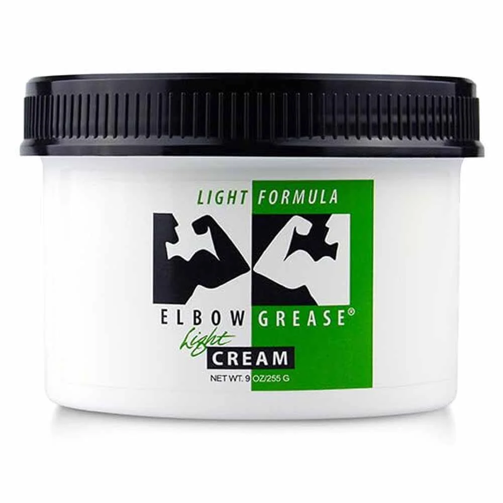 Elbow Grease Light Cream Personal Lubricant, 9 oz (254 g) Jar