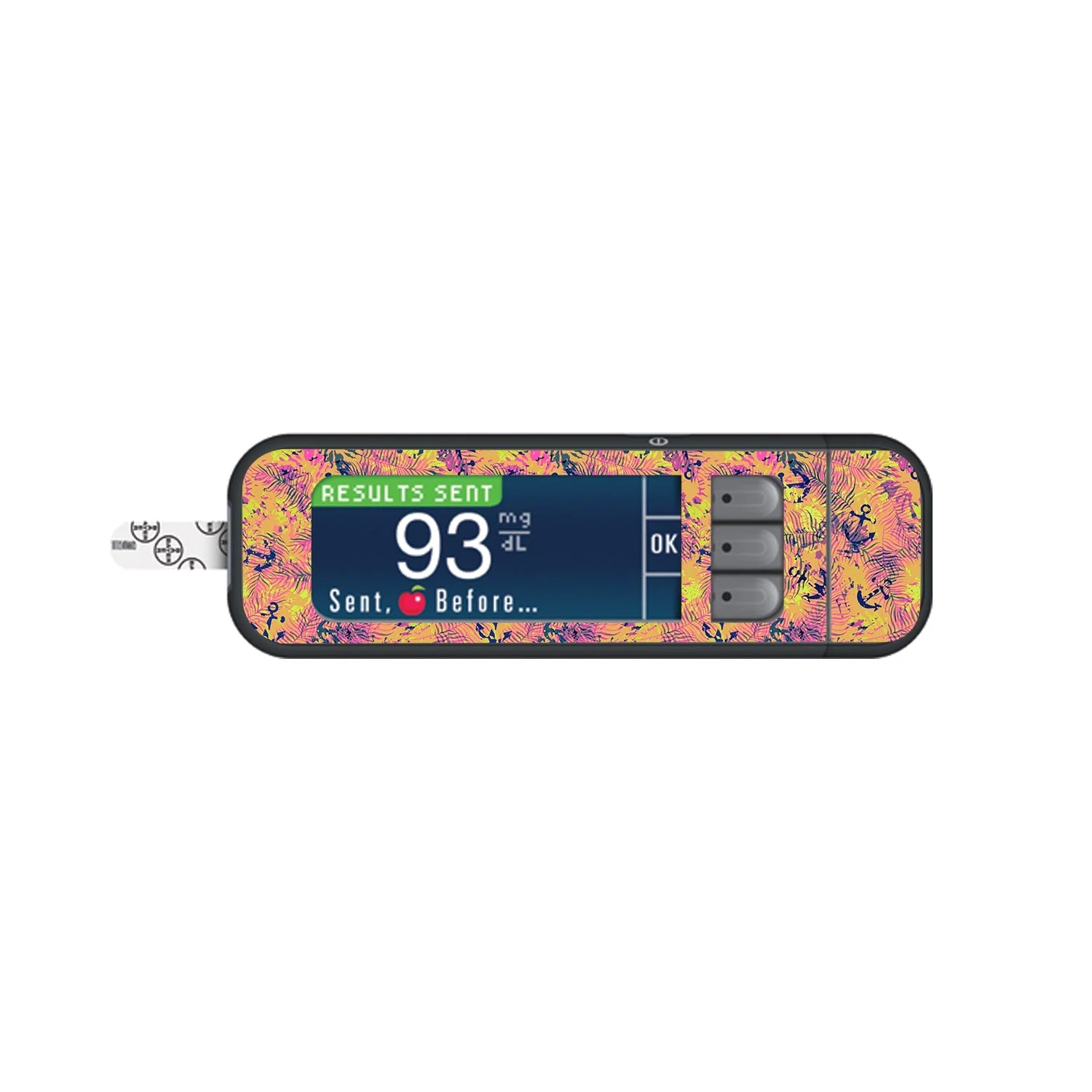 Electric Island Bayer Contour Next Glucometer Sticker - Pump Peelz