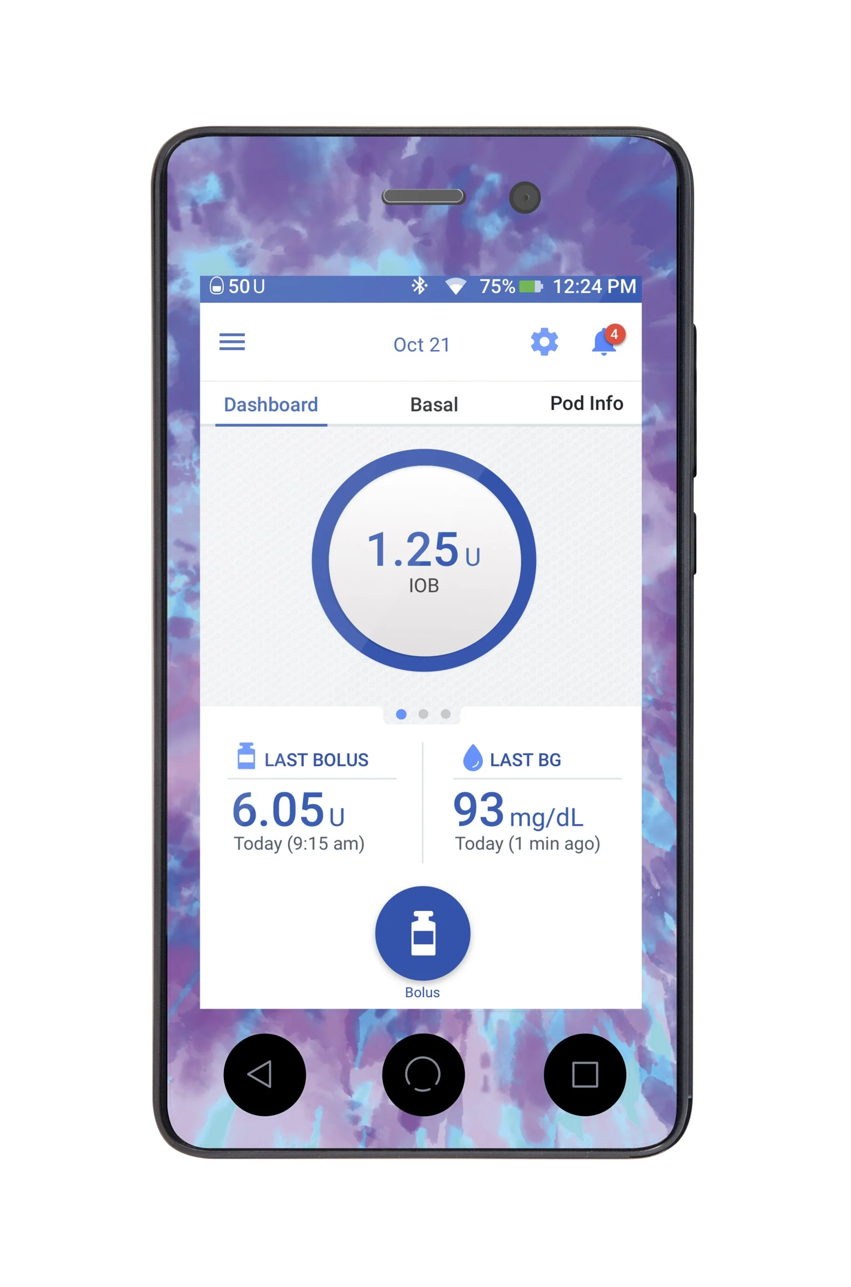 Endless Summer Tie-Dye Sticker for Omnipod DASH PDM – Pump Peelz