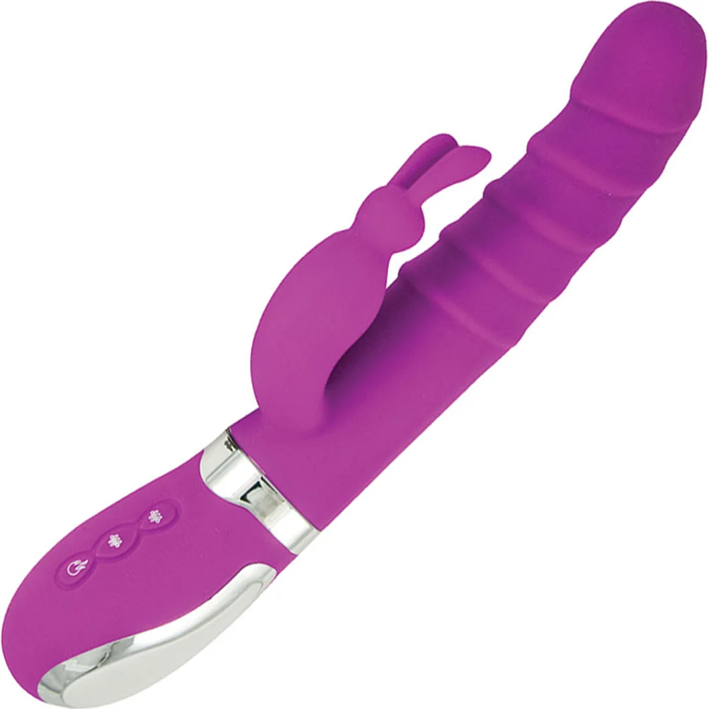 Energize Heat Up Bunny 1 Rechargeable Vibrator, Purple Pop