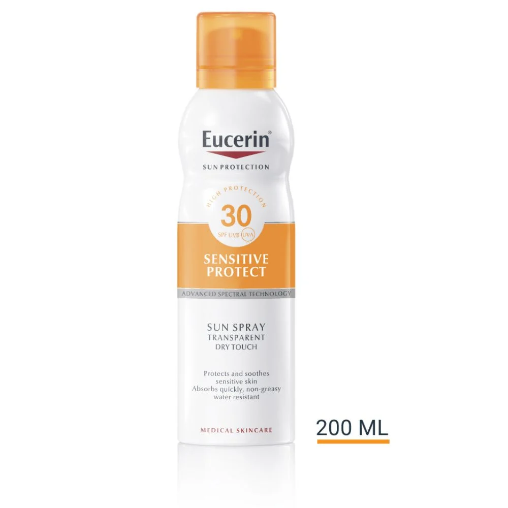 Eucerin Sun Protection Sensitive Protect SPF30 Sun Spray Transparent Dry Touch