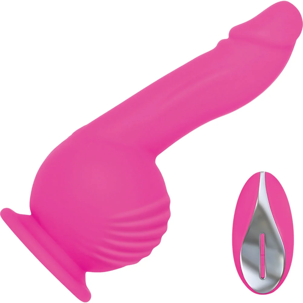 Evolved Ballistic Dong with Remote Control, 7.5", Pink
