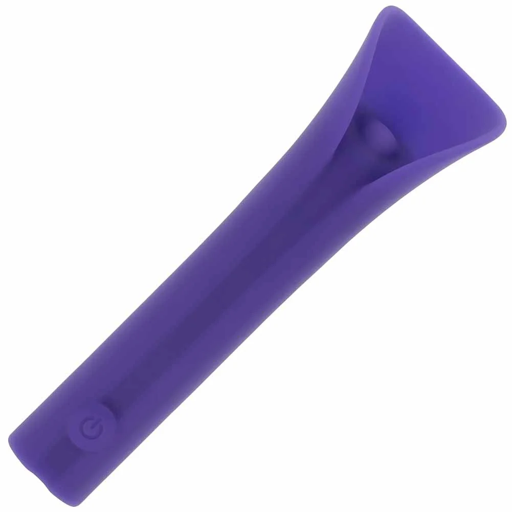 Evolved Full Coverage Rechargeable Silicone Clitoral Vibrator, 4.75", Purple