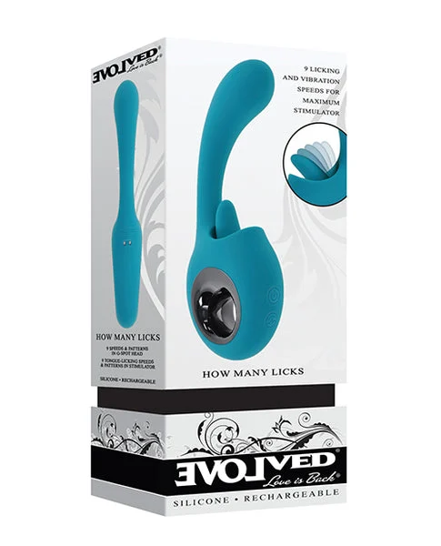Evolved How Many Licks G-spot Vibrator - Teal