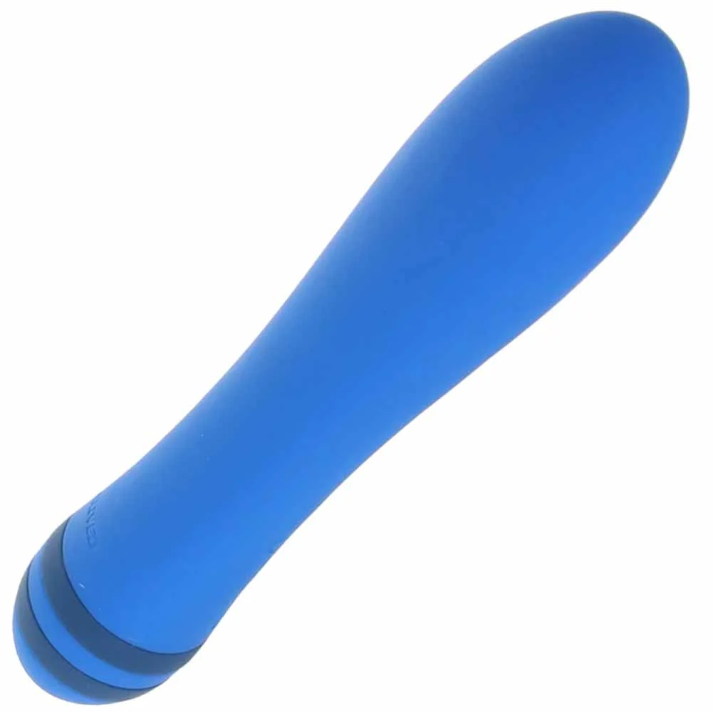 Evolved The Pleaser Rechargeable Silicone Vibrator, 6.5", Blue