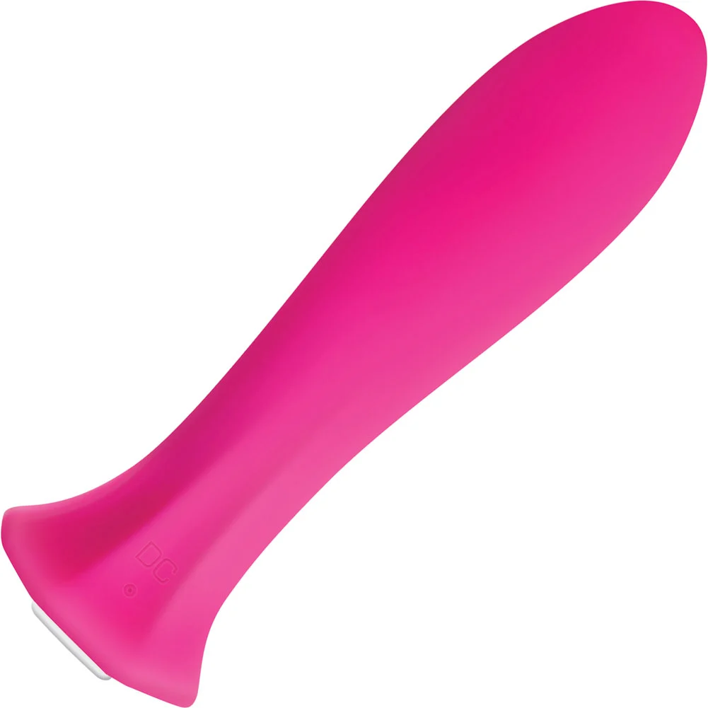 Evolved Queen USB Rechargeable 20 Speeds Silicone Vibrator, 4.5", Pink