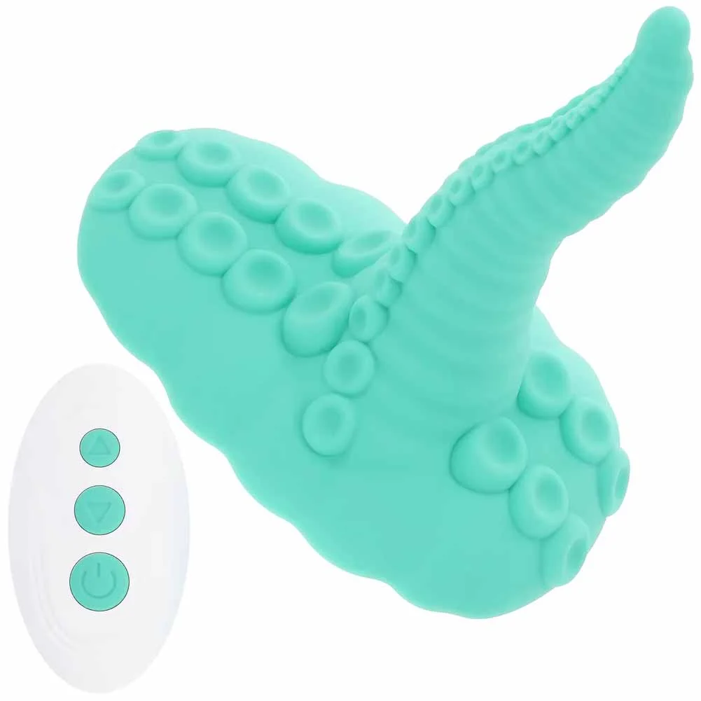 Evolved Tentacle Grinder Rechargeable Vibrating Silicone Stimulator, 6", Teal