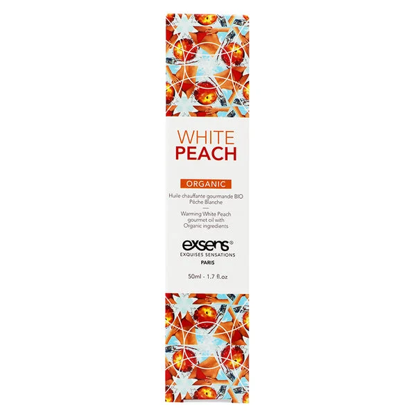 Exsens Organic Warming Gourmet Massage Oil-White Peach Organic 1.7oz