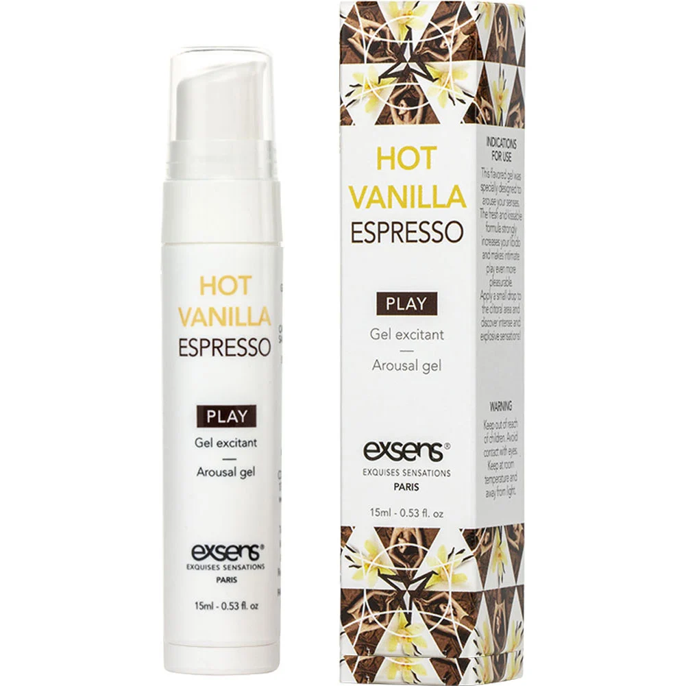 Exsens of Paris Arousal Gel, 0.53 fl.oz (15 mL), Hot Vanilla Espresso