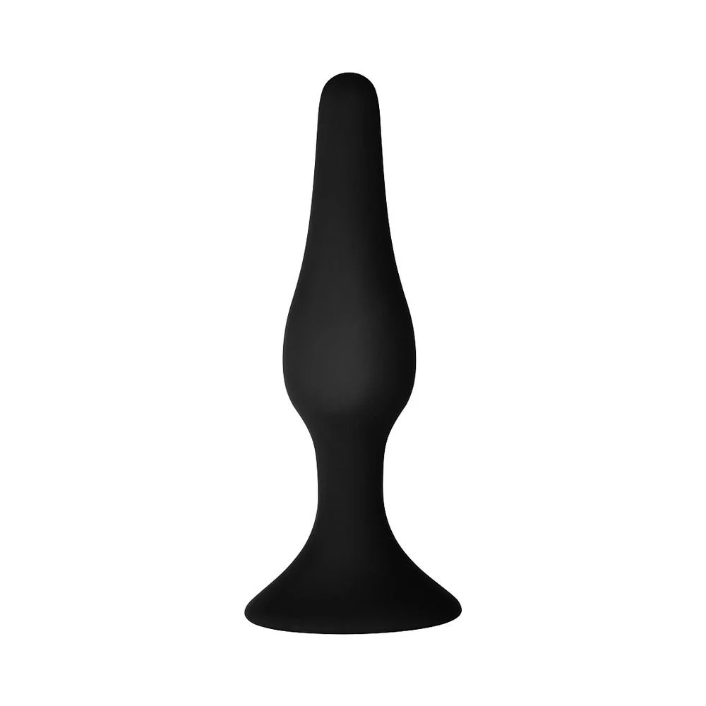 F-11 Lungo Butt Plug, Small, Black/Red