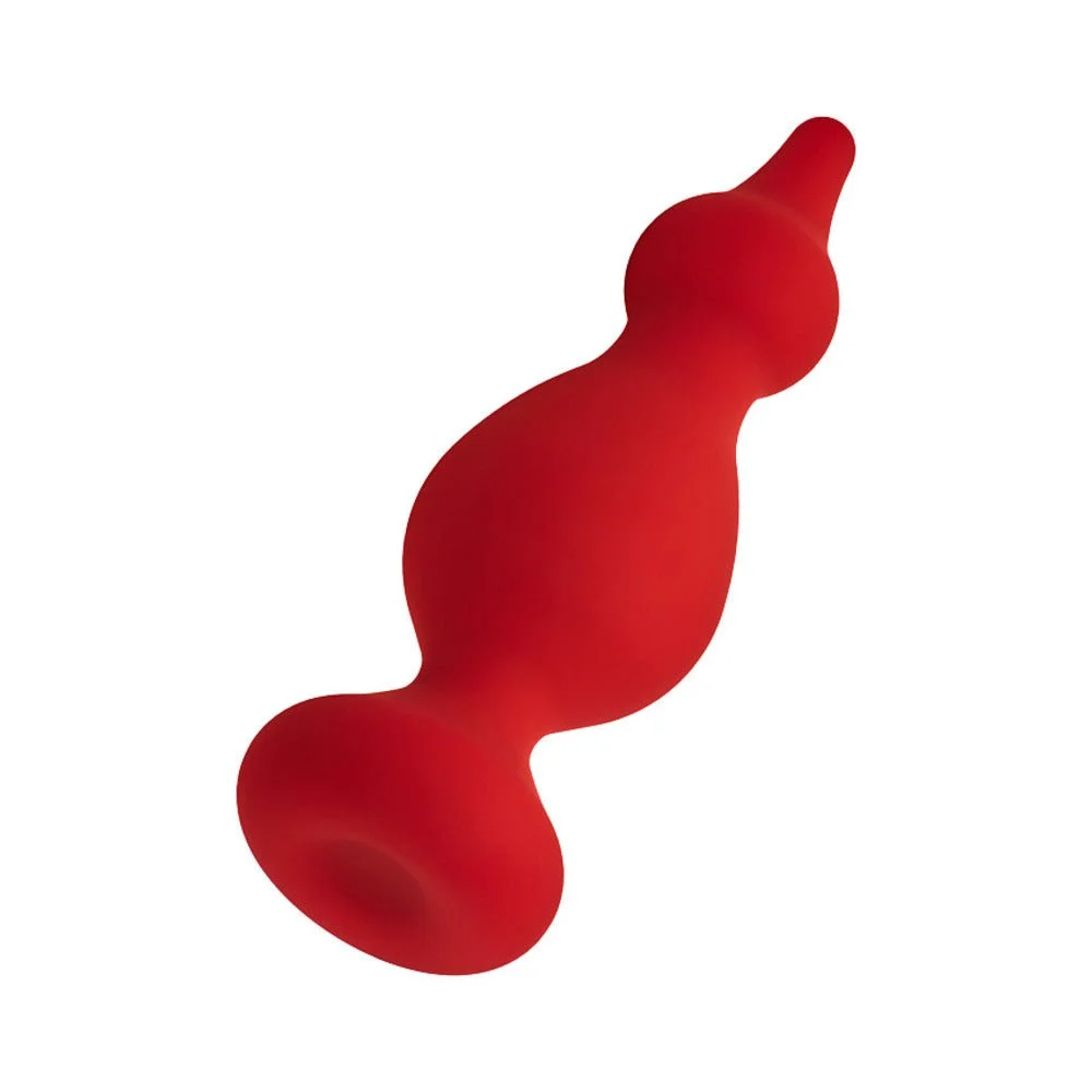 F-30 Pointer Butt Plug, Large, Black/Red