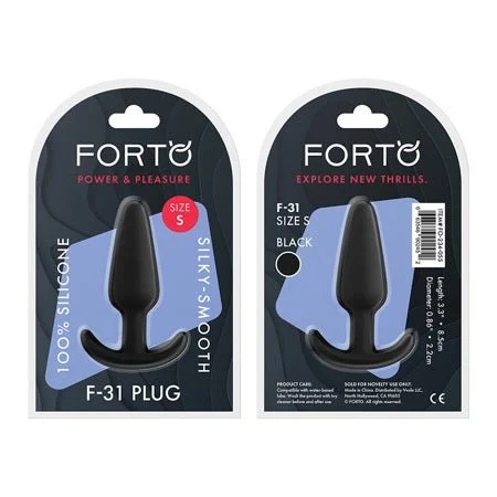 F-31 Butt Plug, Black Small