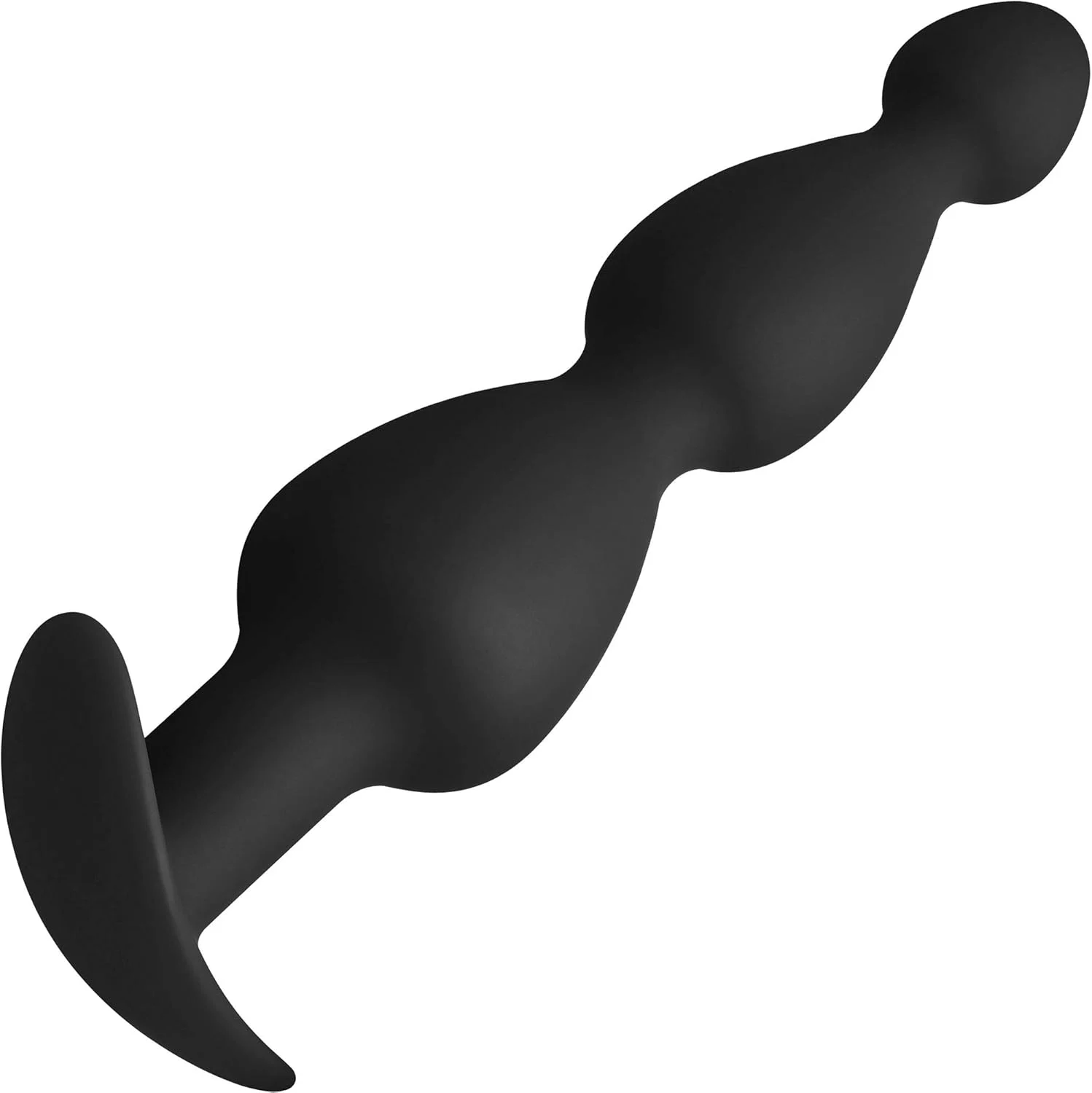 F-52 Cone Beads Butt Plug, Black