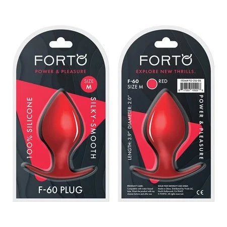 F-60 Spade Butt Plug, Red Medium