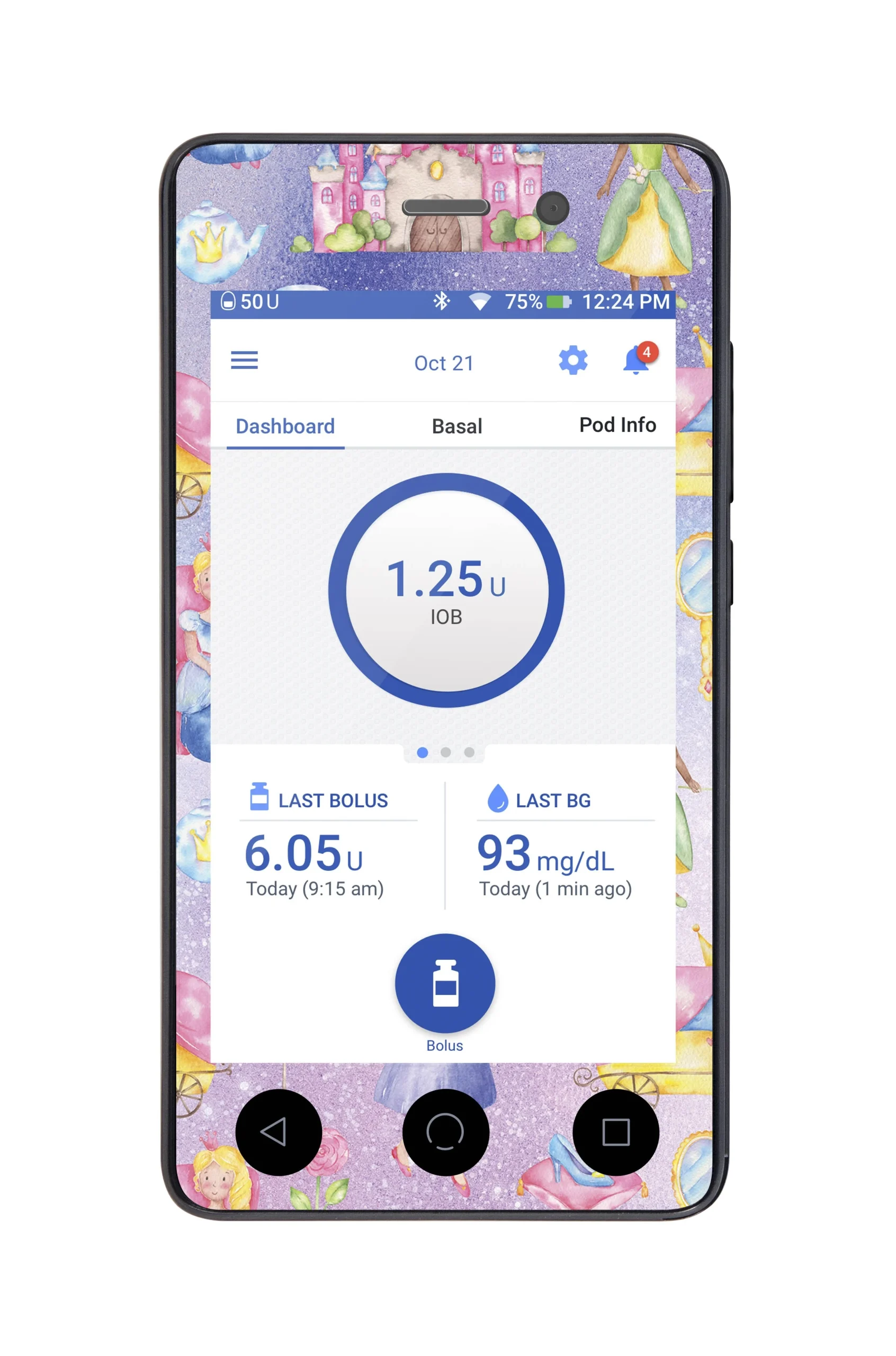 Fairytale Sticker for Omnipod DASH PDM – Pump Peelz